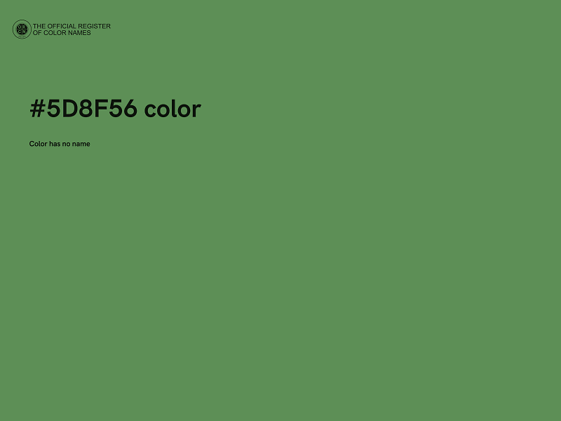 #5D8F56 color image