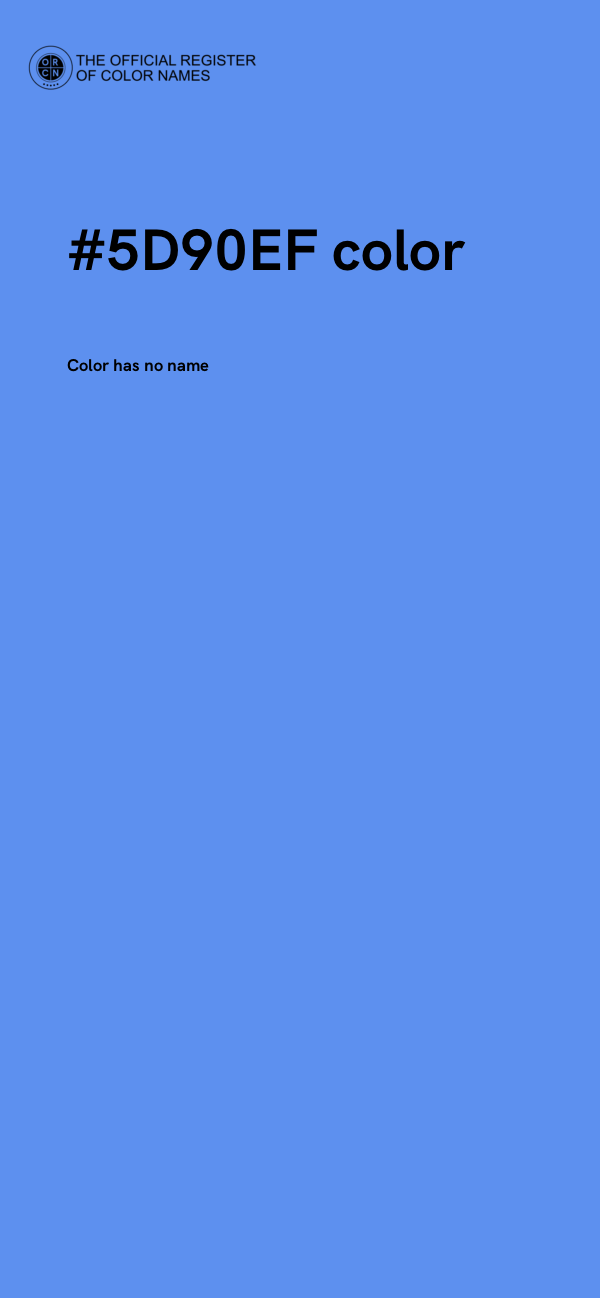 #5D90EF color image