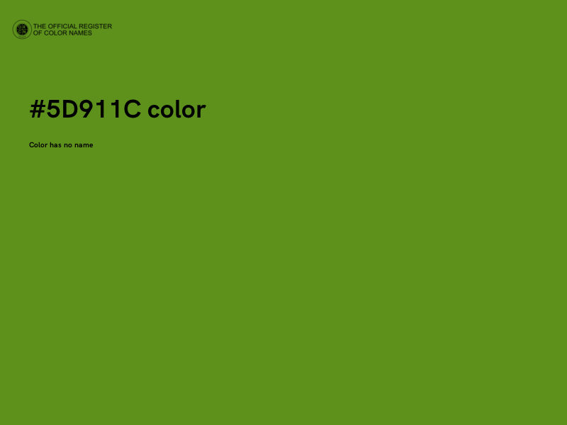 #5D911C color image