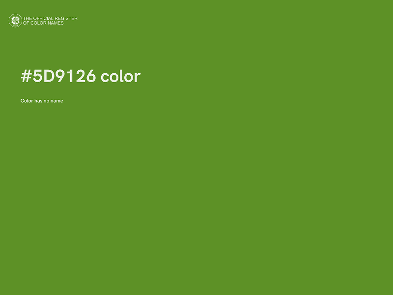 #5D9126 color image