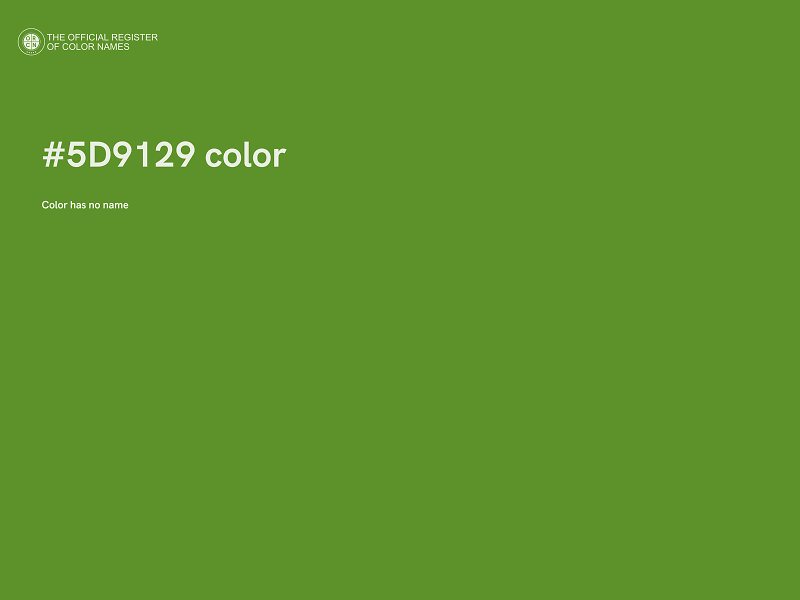 #5D9129 color image