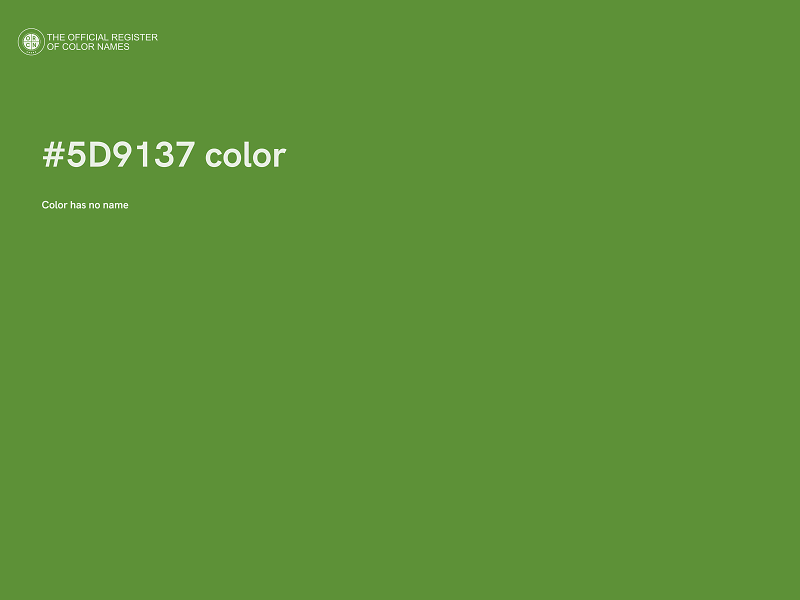 #5D9137 color image