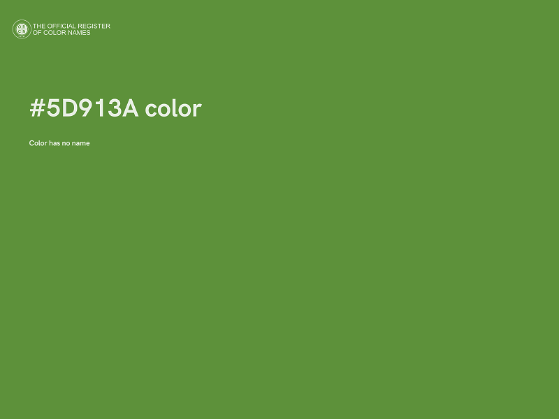 #5D913A color image