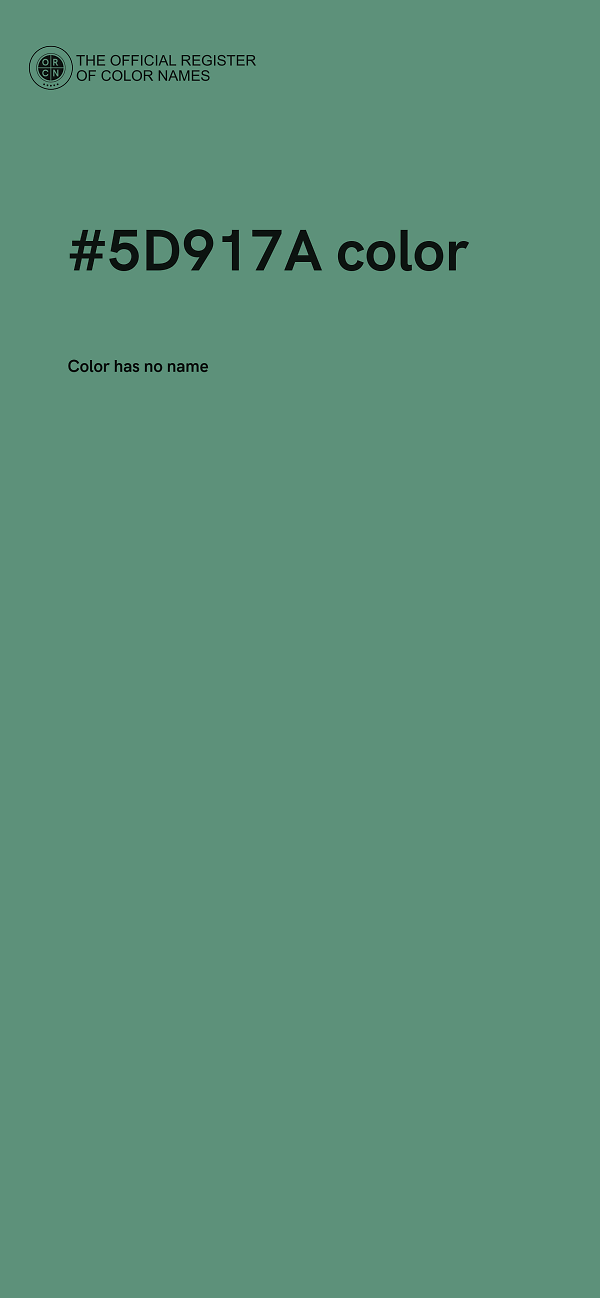 #5D917A color image