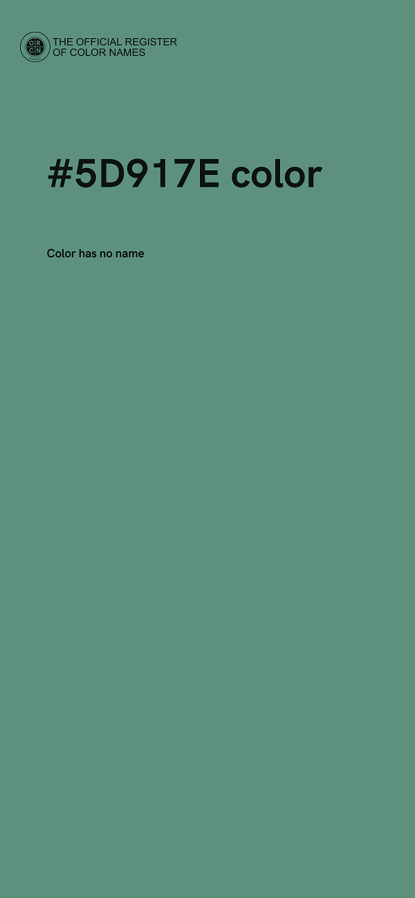 #5D917E color image