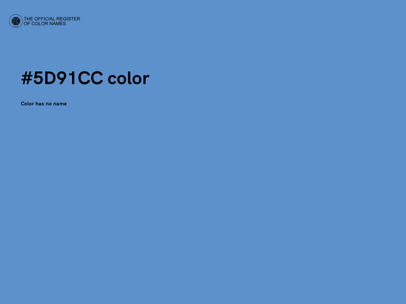 #5D91CC color image