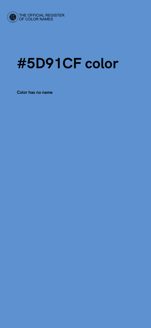 #5D91CF color image