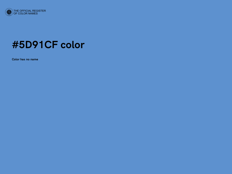 #5D91CF color image