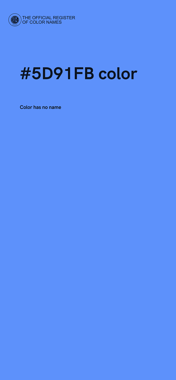 #5D91FB color image