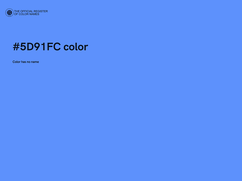 #5D91FC color image
