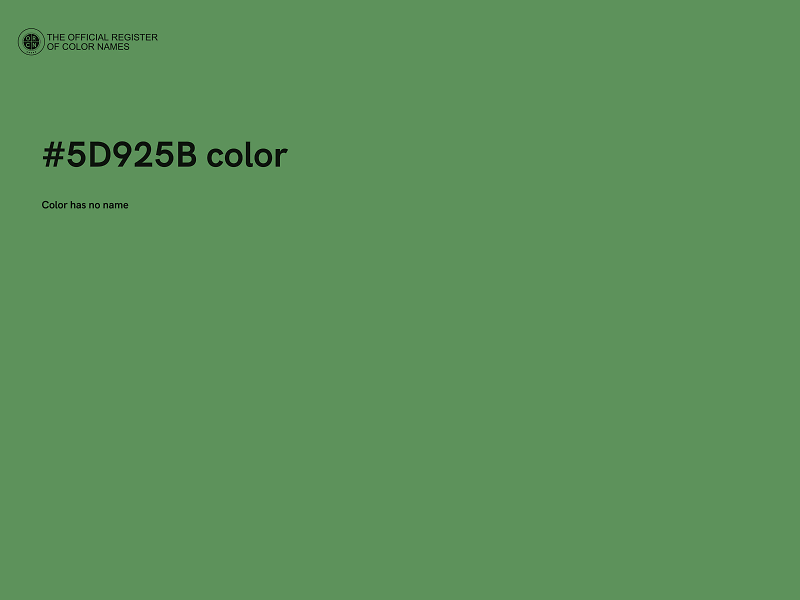 #5D925B color image