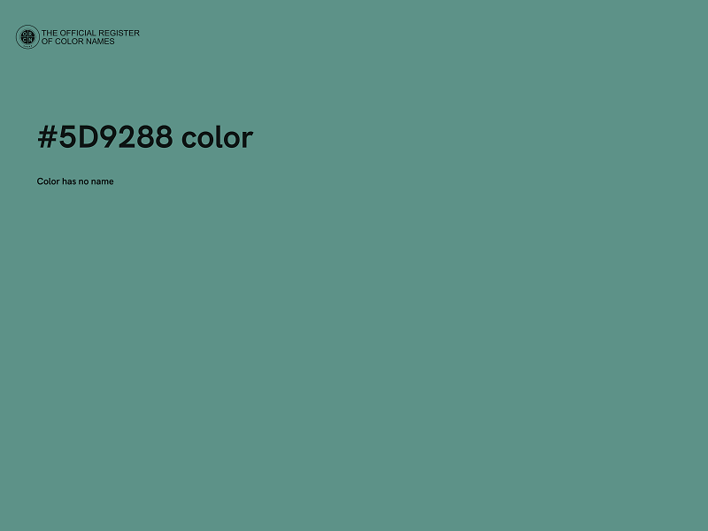 #5D9288 color image