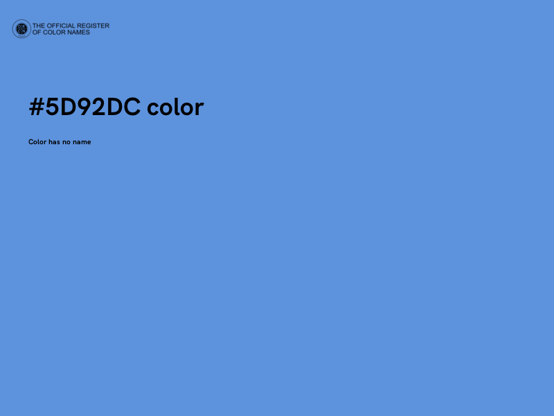 #5D92DC color image