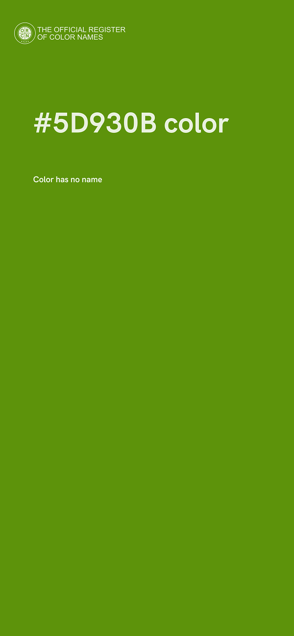 #5D930B color image