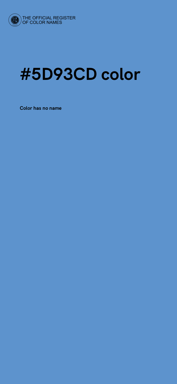 #5D93CD color image