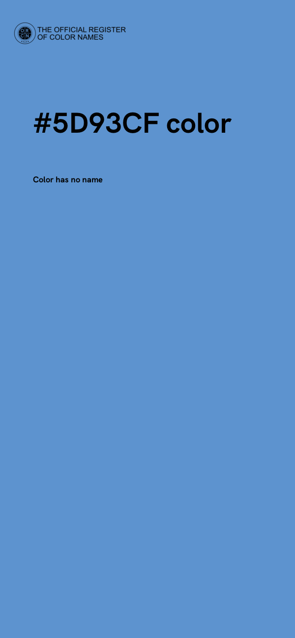 #5D93CF color image
