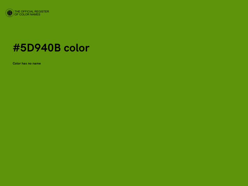 #5D940B color image