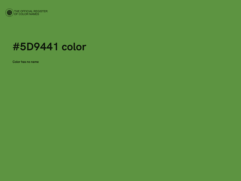 #5D9441 color image