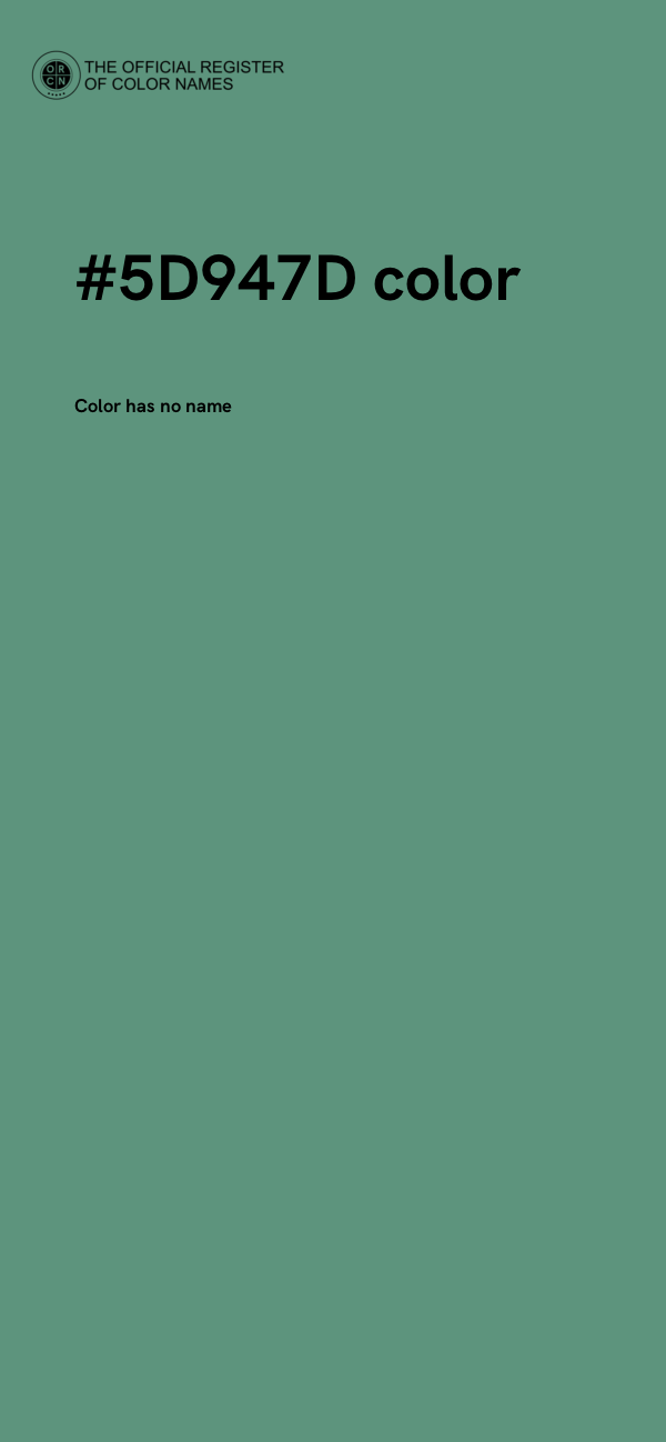#5D947D color image