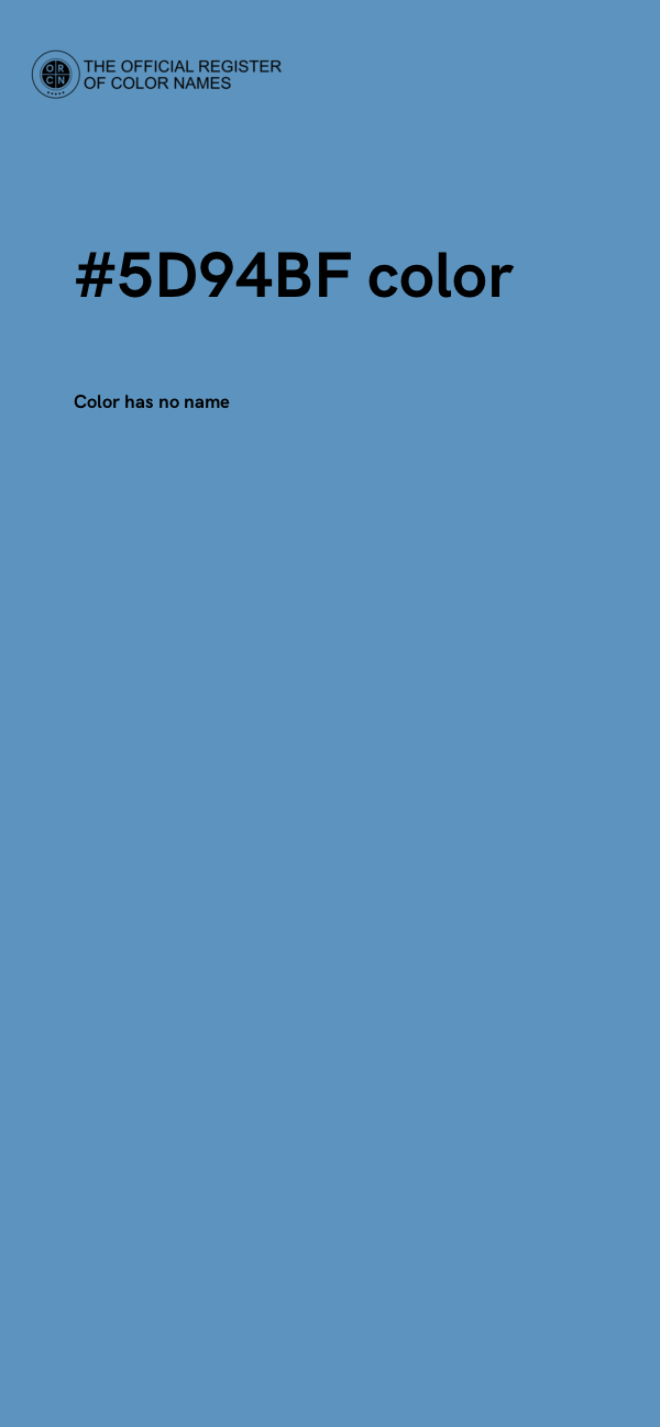 #5D94BF color image