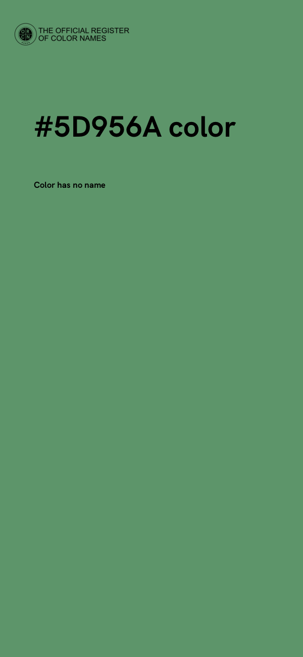 #5D956A color image