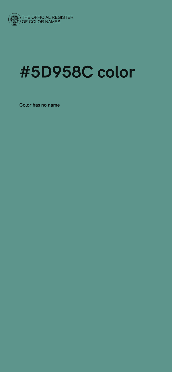 #5D958C color image