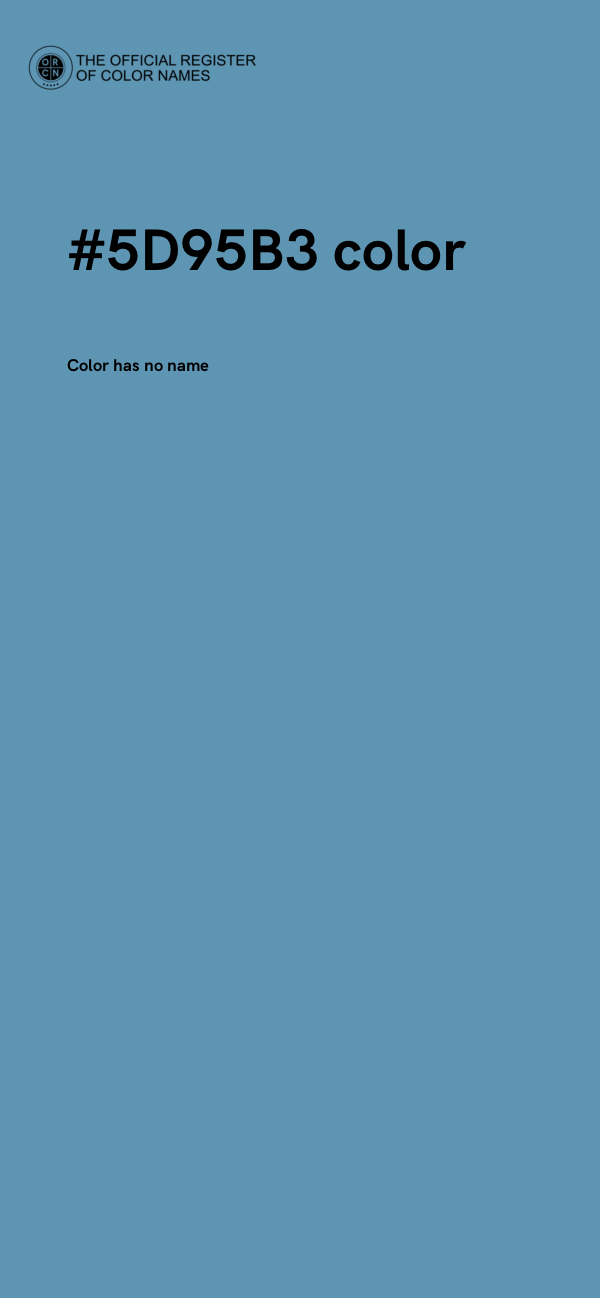 #5D95B3 color image