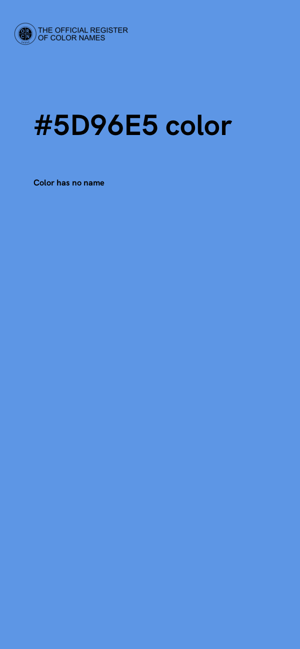 #5D96E5 color image