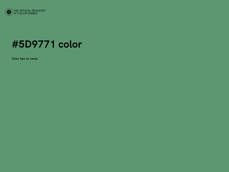 #5D9771 color image