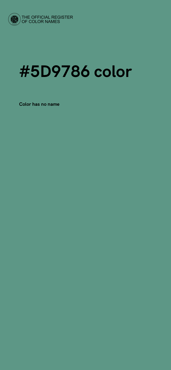 #5D9786 color image