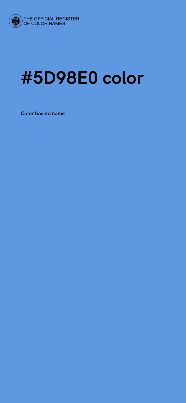 #5D98E0 color image