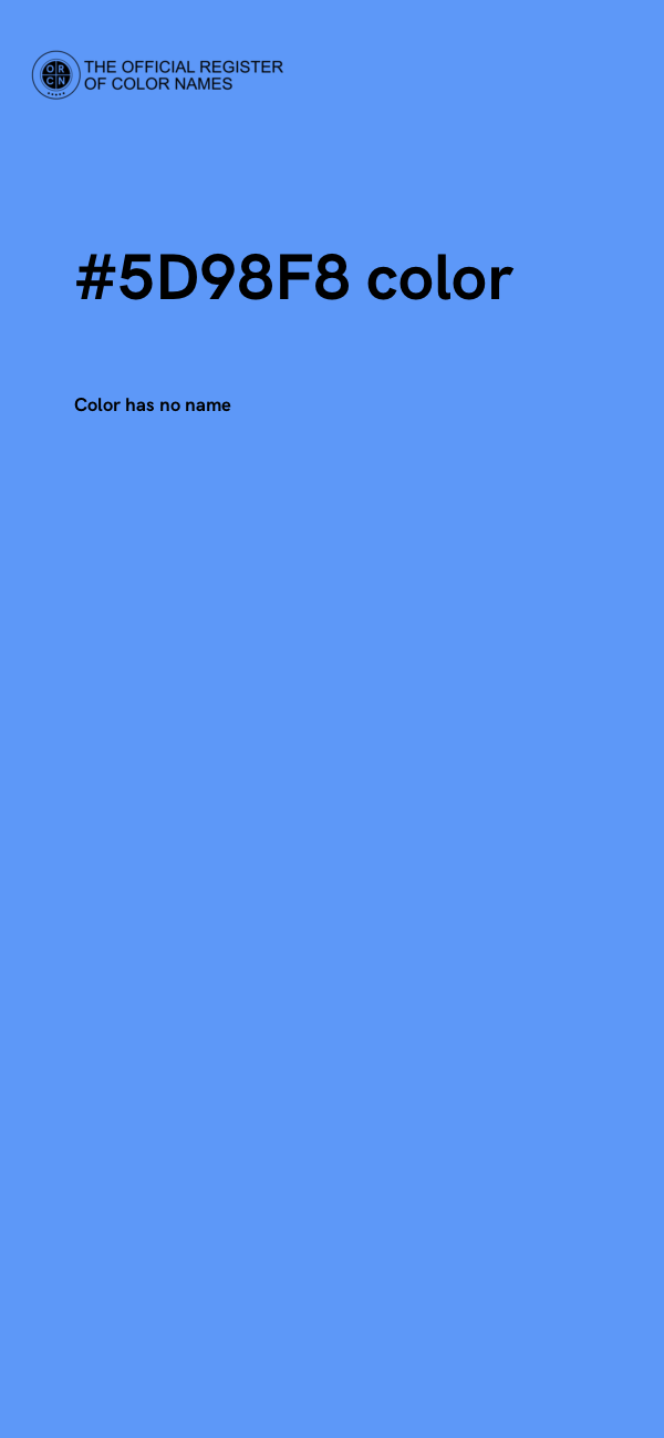 #5D98F8 color image