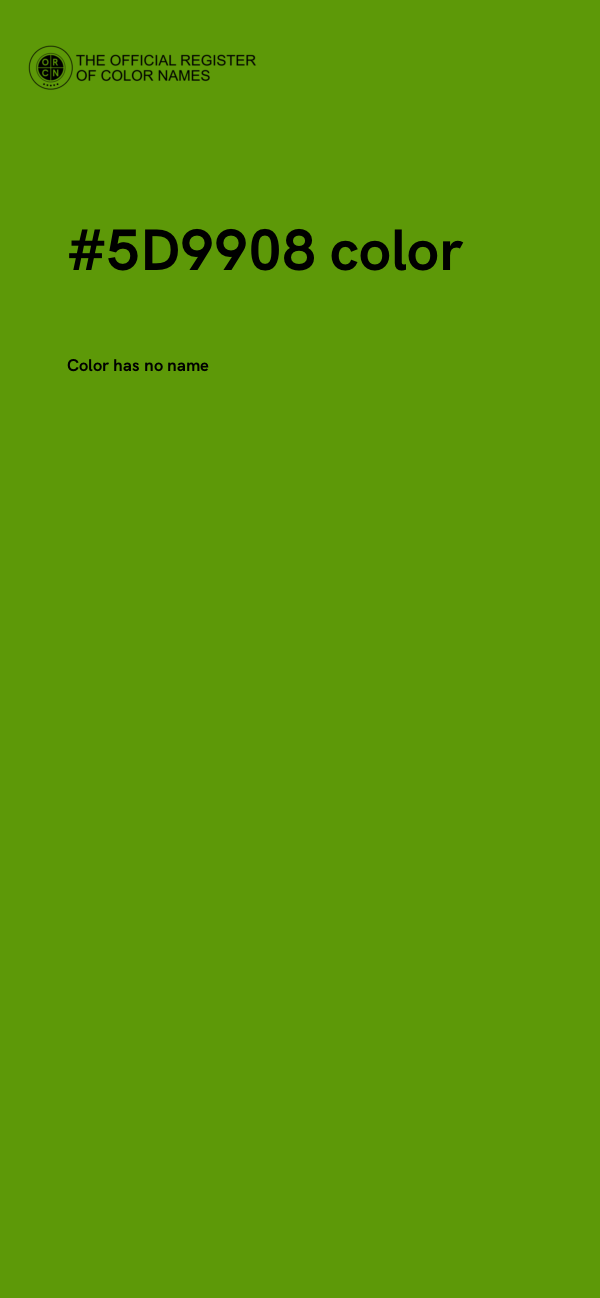 #5D9908 color image