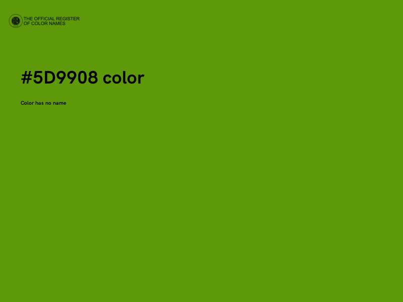 #5D9908 color image