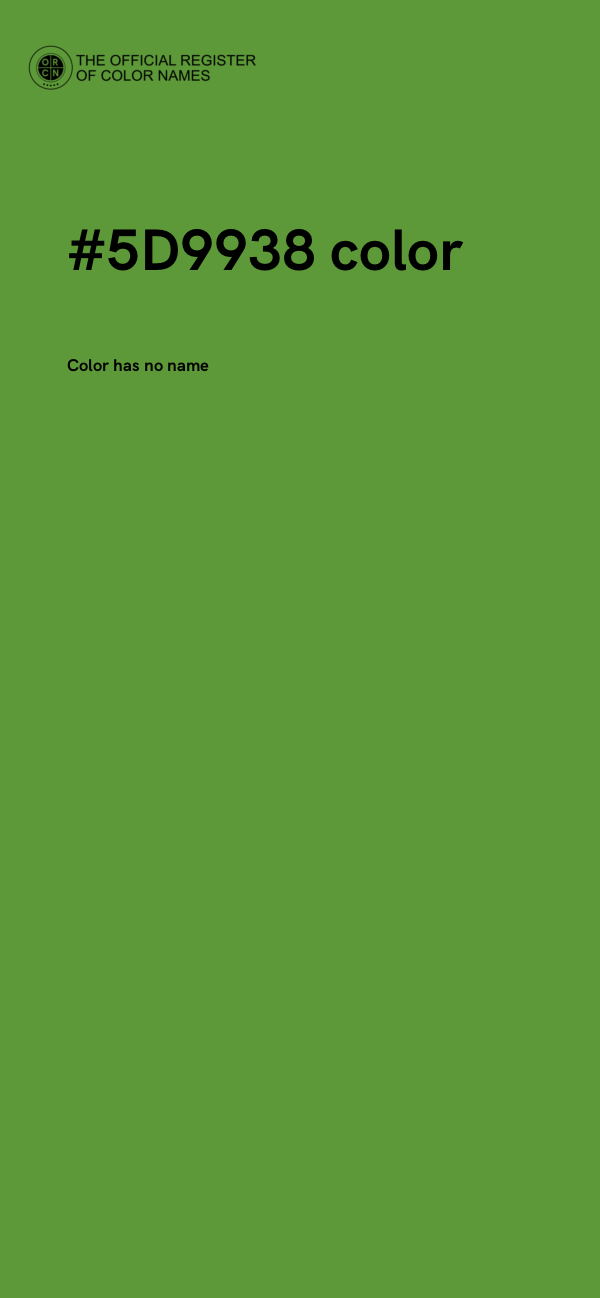 #5D9938 color image