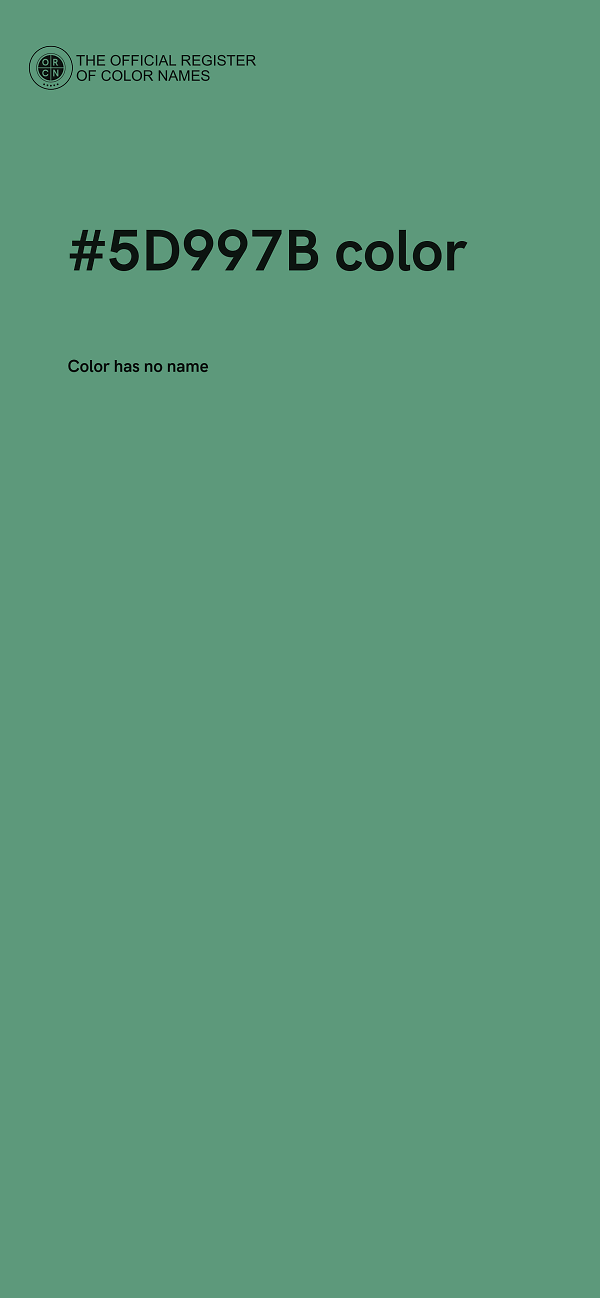 #5D997B color image