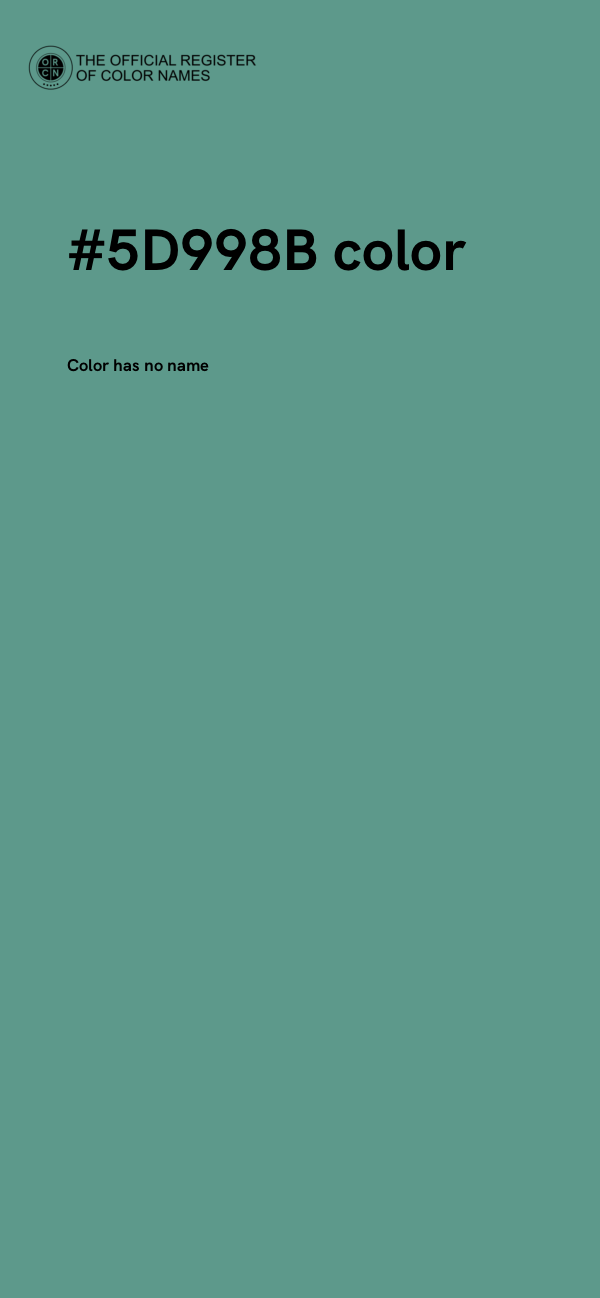 #5D998B color image