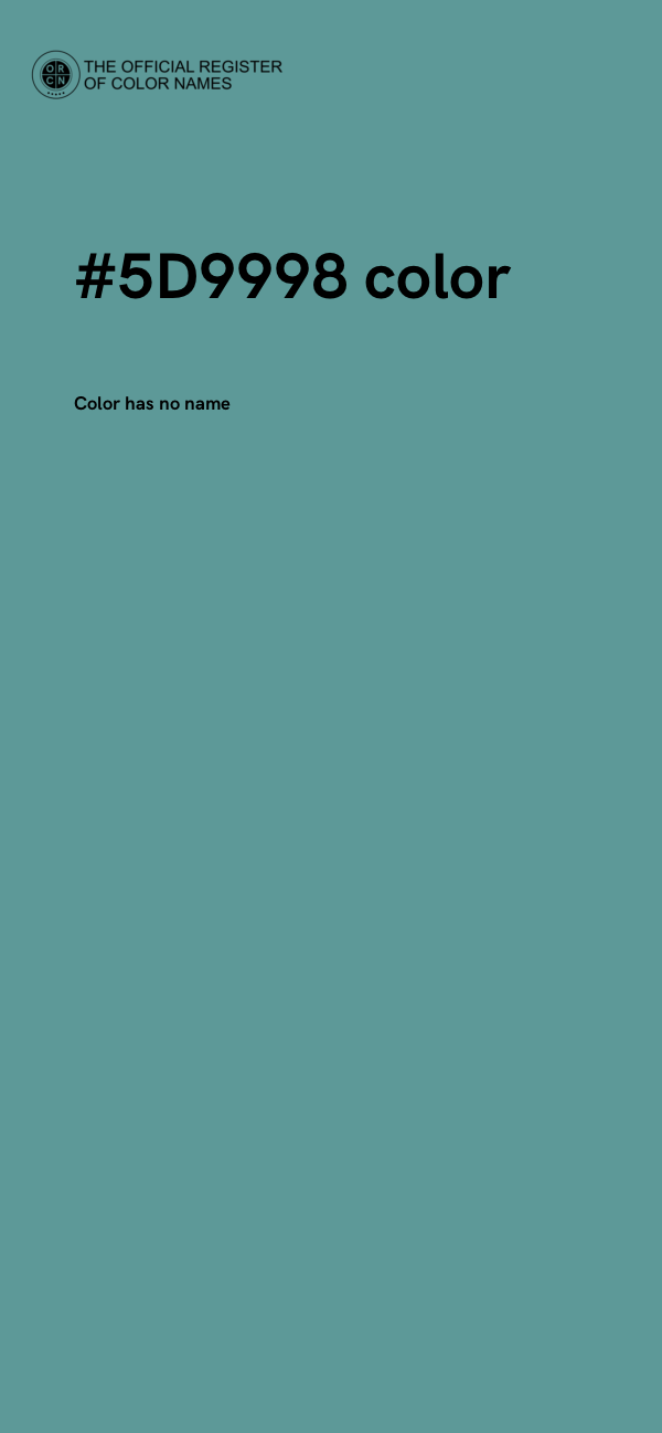 #5D9998 color image