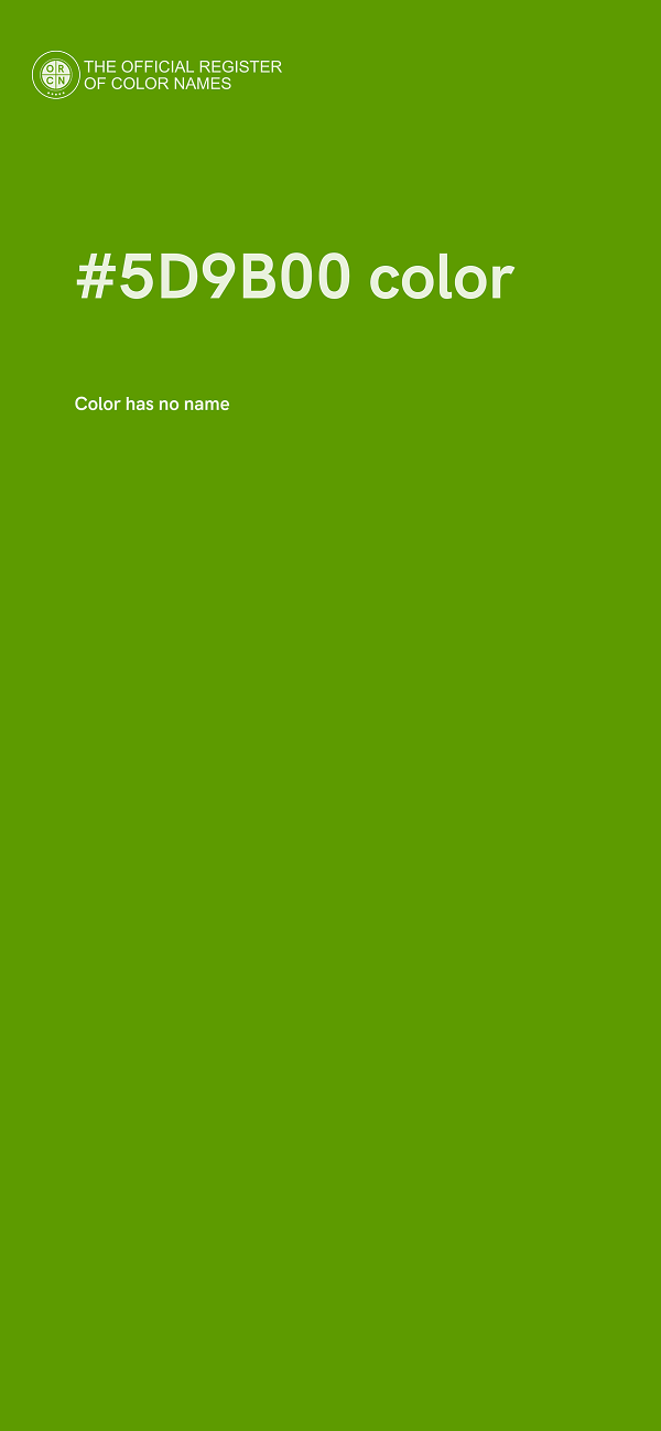 #5D9B00 color image