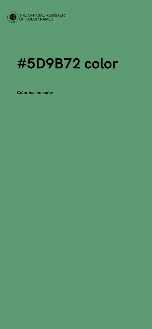 #5D9B72 color image