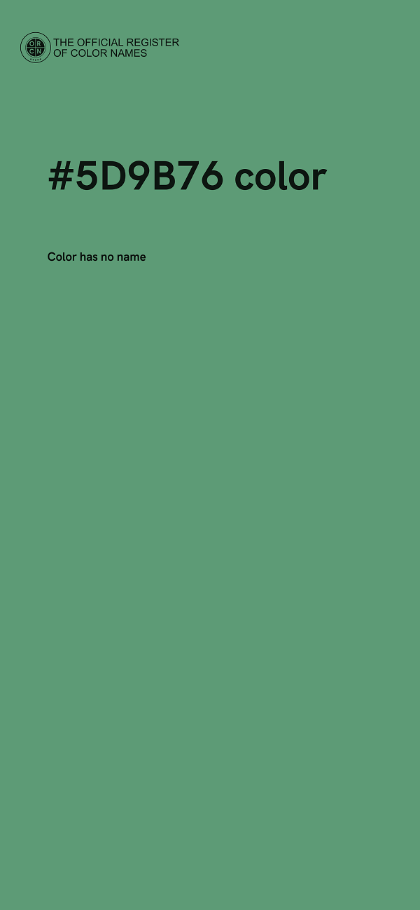 #5D9B76 color image