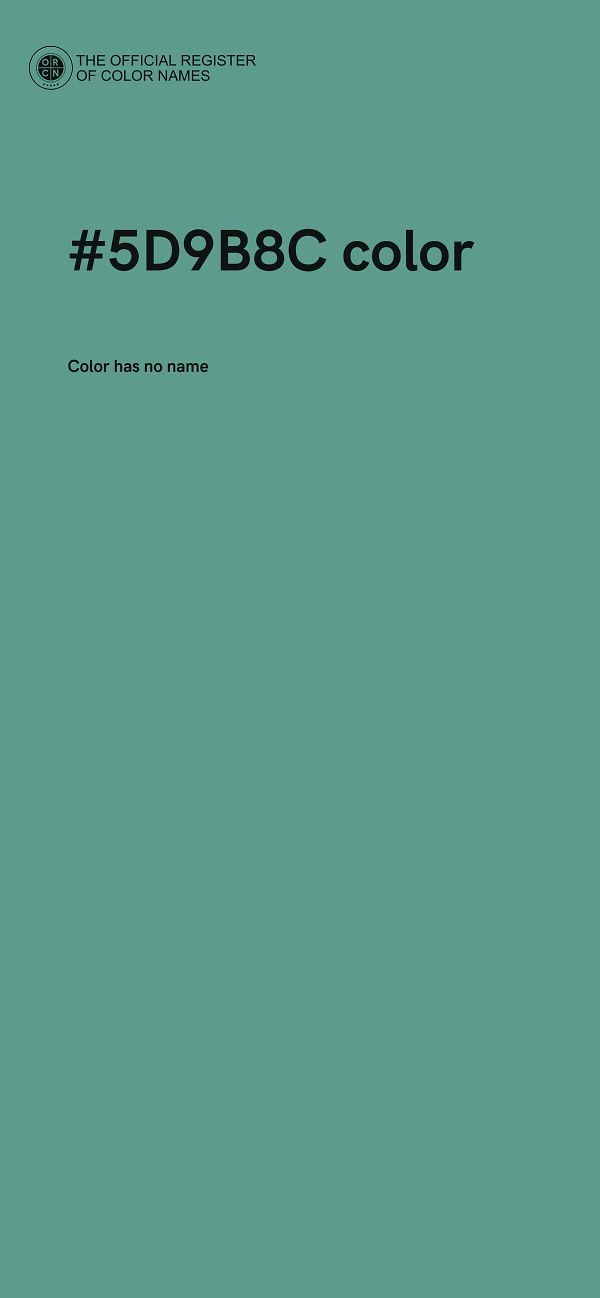 #5D9B8C color image