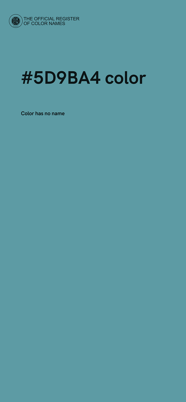 #5D9BA4 color image
