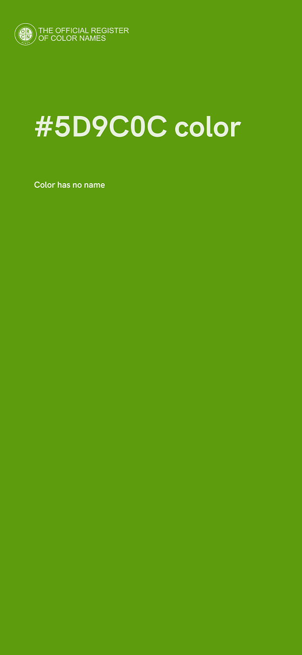 #5D9C0C color image