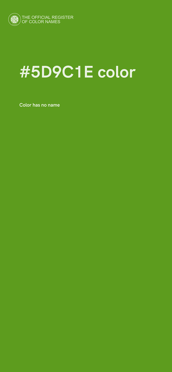 #5D9C1E color image