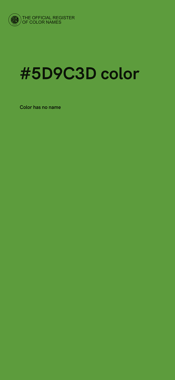 #5D9C3D color image