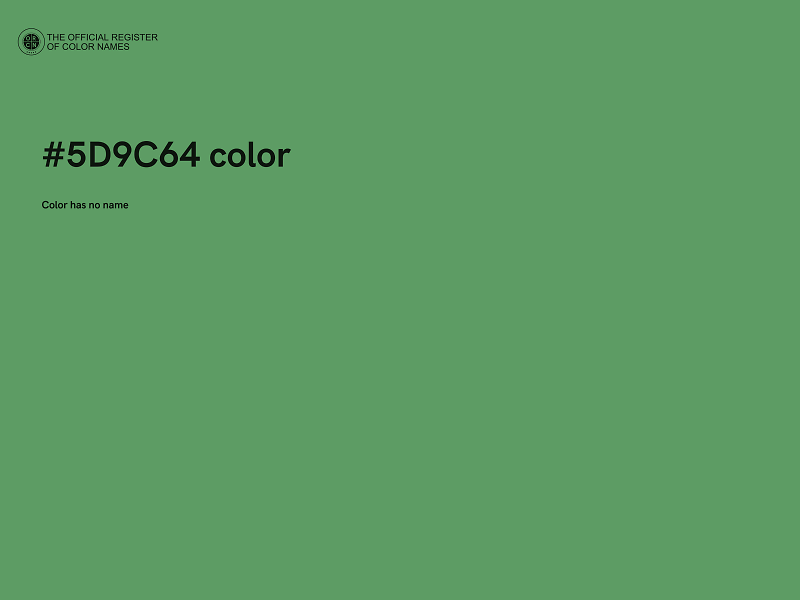 #5D9C64 color image