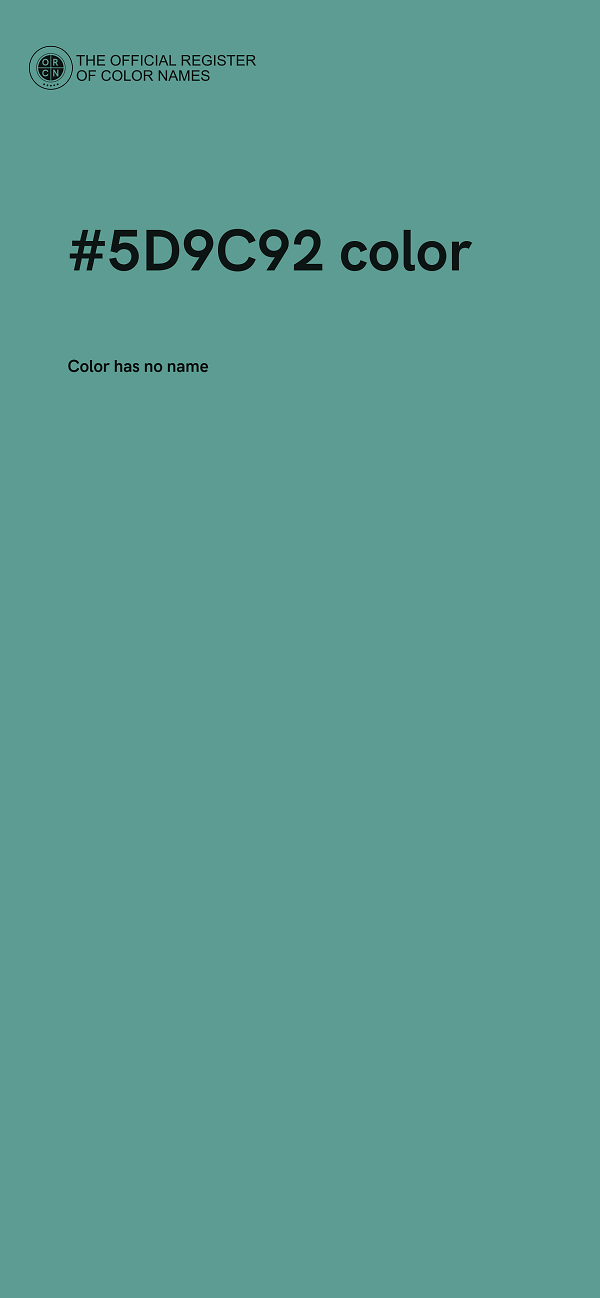 #5D9C92 color image