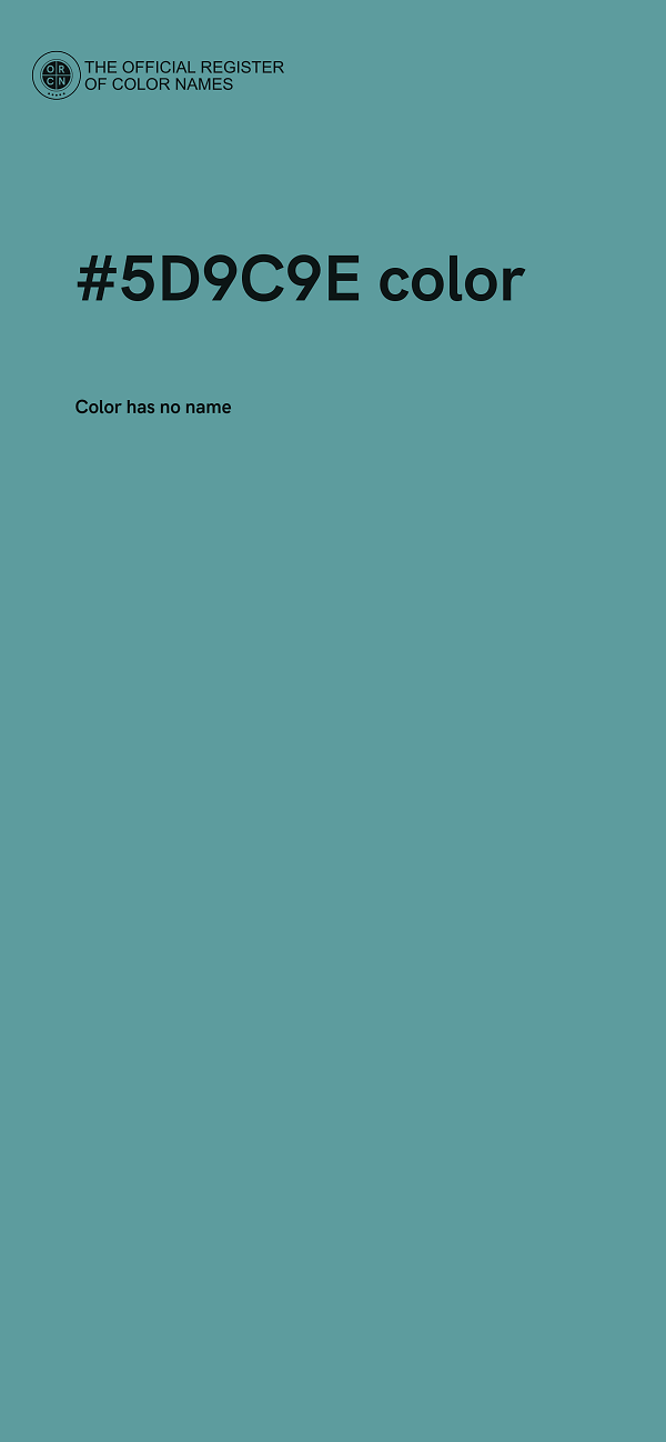 #5D9C9E color image