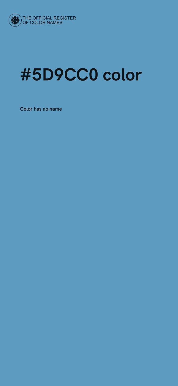 #5D9CC0 color image